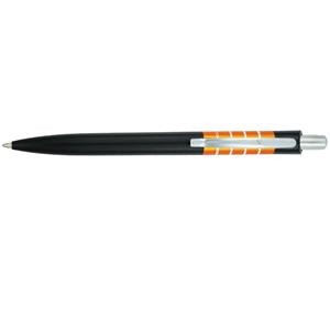 Guľôčkové pero Aira - čierna - oranžová