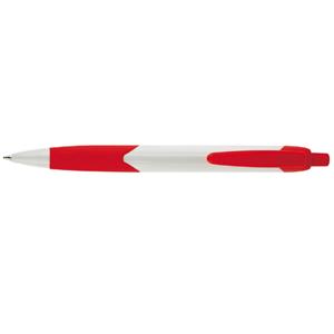 Guľôčkové pero Alegro - biela - červená