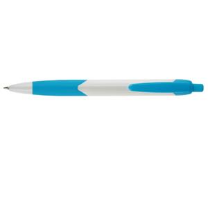 Guľôčkové pero Alegro - biela - modrá svetlá