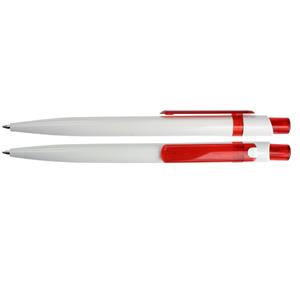 Guľôčkové pero Babbit - biela - červená
