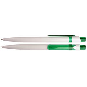 Guľôčkové pero Babbit - biela - zelená