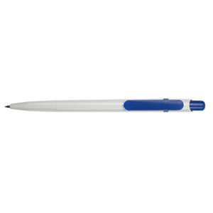 Guľôčkové pero Bravo - biela - modrá