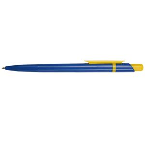 Guľôčkové pero Bravo - modrá - žltá