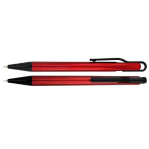 Guľôčkové pero Dantes - červená - čierna