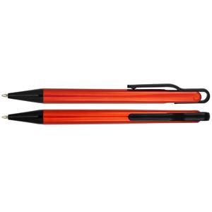 Guľôčkové pero Dantes - oranžová - čierna