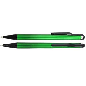 Guľôčkové pero Dantes - zelená - čierna