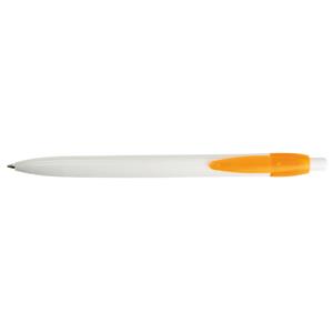 Guľôčkové pero Elmo - biela - oranžová