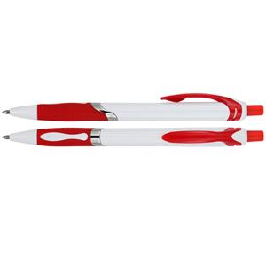 Guľôčkové pero Fedora - biela - červená