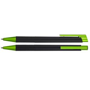 Guľôčkové pero gera - čierna - zelená