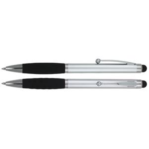 Guľôčkové pero Izzie - strieborná - čierna