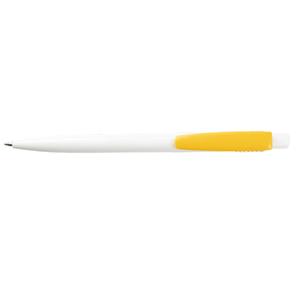 Guľôčkové pero Nancy - biela - žltá