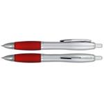 Guľôčkové pero Phaeton - strieborná - červená