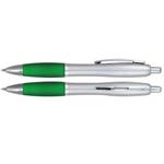 Guľôčkové pero Phaeton - strieborná - zelená