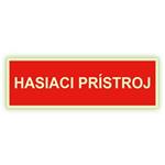 Hasiaci prístroj - fotoluminiscenčná tabuľka, plast 1 mm 150x50 mm