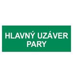 Hlavný uzáver pary, plast 1mm 210x80mm