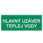 Hlavný uzáver teplej vody, plast 2mm s dierkami-210x80mm