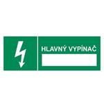 Hlavný vypínač, plast 2mm s dierkami-105x37mm