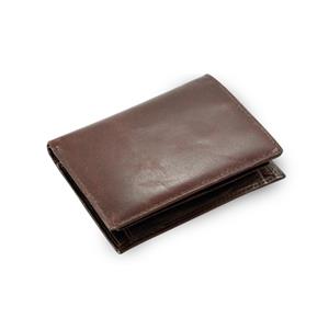Hnedá pánska kožená peňaženka a dokladovka