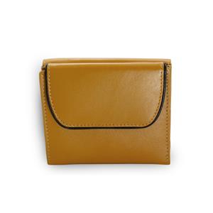 Hnedo-čierna dámska kožená peňaženka s 2 klopničkami