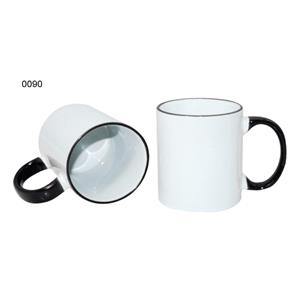 Keramický hrnček CERAMIC DESIGN - biela/čierna