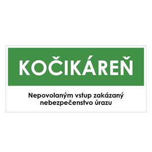 Kočikáreň, zelená, plast 1mm,190x90mm