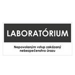 Laboratórium, šedá, plast 1mm,190x90mm