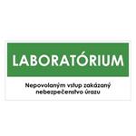 Laboratórium, zelená, plast 1mm,190x90mm