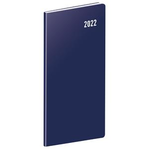 Mesačný diár 2022 plánovacie vreckový - Modrá CZ