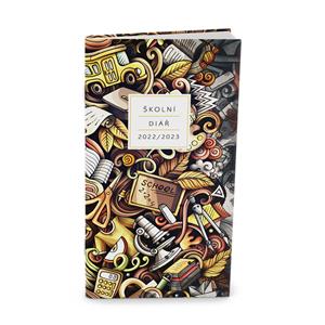 Mesačný diár 2023 Klára Lamino vreckový - Škola