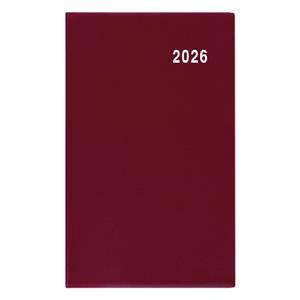 Mesačný diár 2026 Diana PVC vreckový - bordó