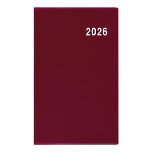 Mesačný diár 2026 Marika PVC vreckový-bordó