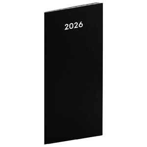 Mesačný diár 2026 plánovací vreckový - Čierna