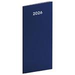 Mesačný diár 2026 plánovací vreckový - Modrá