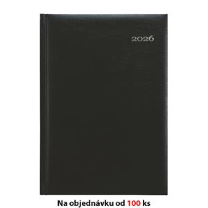 Mesačný diár 2026 s poznámkovým blokom Kronos A5 - čierná