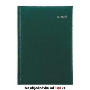 Mesačný diár 2026 s poznámkovým blokom Kronos A5 - zelená