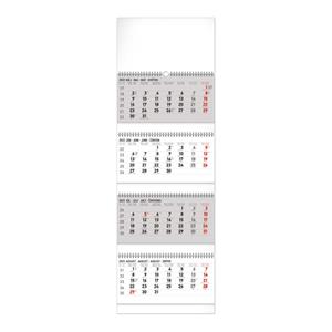Nástenný kalendár 2022 4-mesačný skladací - sivý SK