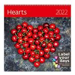 Nástenný kalendár 2022 - Hearts