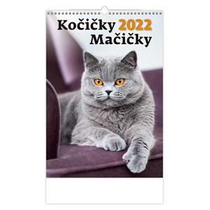 Nástenný kalendár 2022 - Kočičky/Mačičky