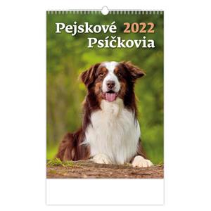 Nástenný kalendár 2022 - Pejskové/Psíčkovia