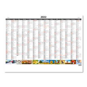 Nástenný kalendár 2022 - Plánovací ročná mapa A1 obrázková