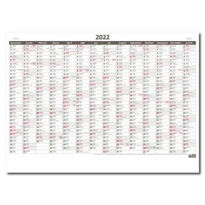 Nástenný kalendár 2022 Plánovacia ročná mapa A1 bezobrázková