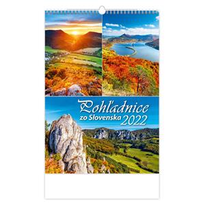 Nástenný kalendár 2022 Pohľadnice zo slovenska
