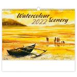 Nástenný kalendár 2022 - Watercolour scenery