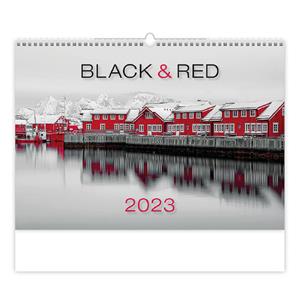 Nástenný kalendár 2023 - Black Red