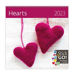 Nástenný kalendár 2023 - Hearts