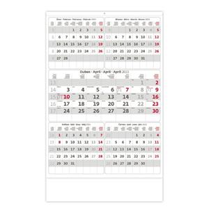 Nástenný kalendár 2023 - Päťmesačný sivý