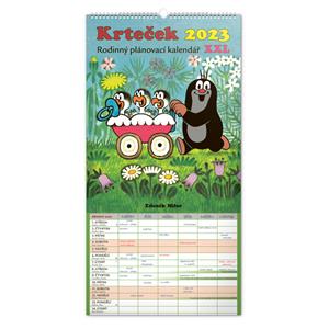 Nástenný kalendár 2023 Rodinný plánovací Krtko XXL