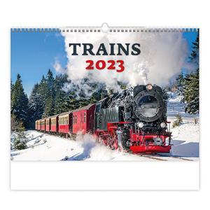 Nástenný kalendár 2023 - Trains