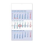 Nástenný kalendár 2024 3mesačný štandard - modrý SK
