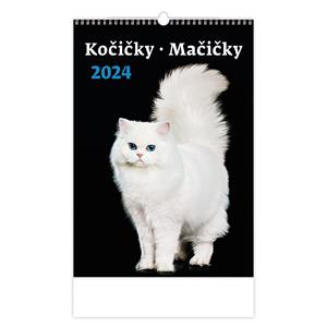 Nástenný kalendár 2024 - Kočičky/Mačičky